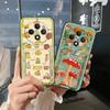 Fashion Design Durable Phone Case For OPPO Reno12F 5G/Reno12 FS/F27 5G Card Bag Anti-knock Card Slot Cartoon Silicone