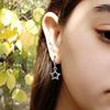 Women's Irregular Star Earring Pentagram Pendant Ear Rings Jewelry Five Pointed Star Earrings Stylish Party Accessories