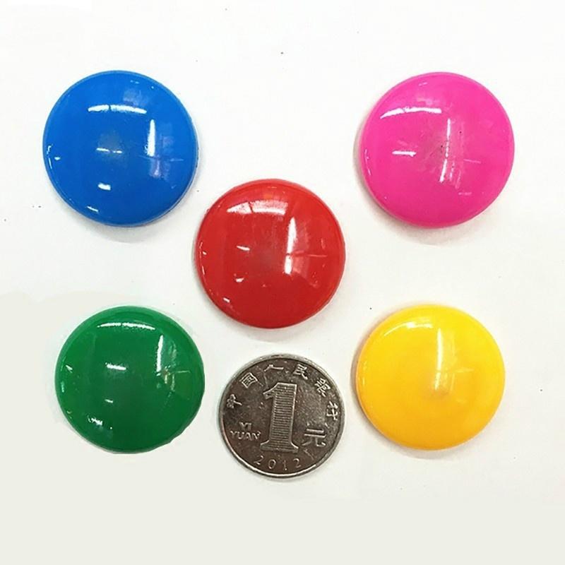 16 ks/lot Barevné kruhové plastové magnety na lednici Samolepka na tabuli Magnet na lednici Dětský dárek