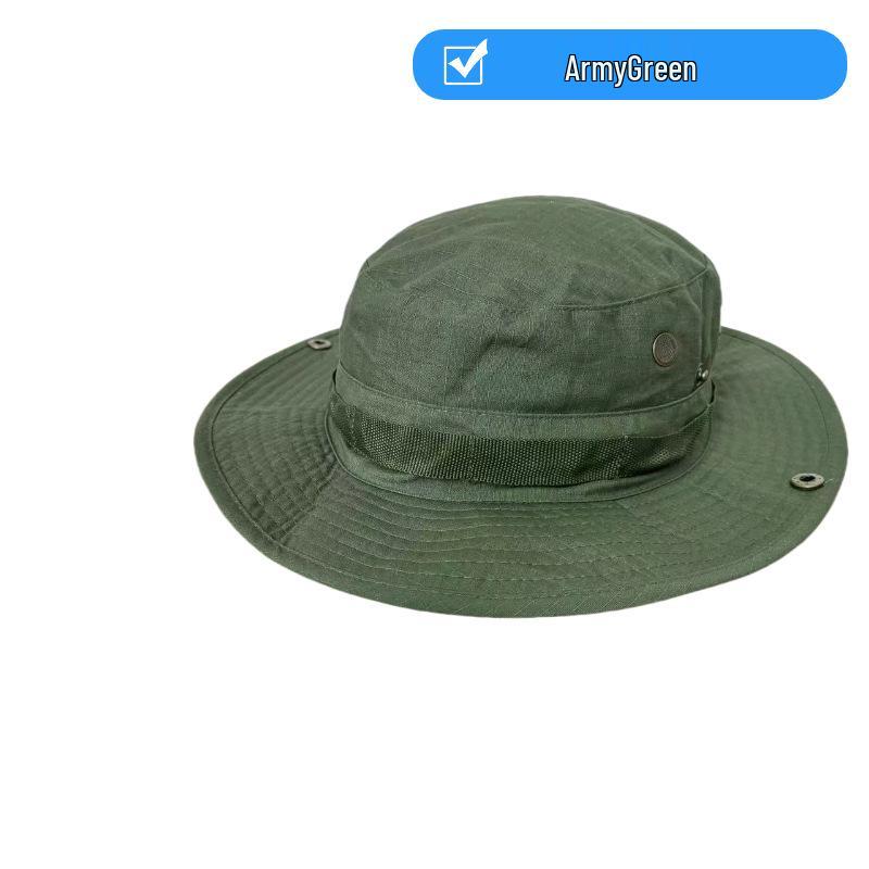 Unisex Camouflage Wide-Brimmed Sun Hat - Foldable Outdoor UV Protection