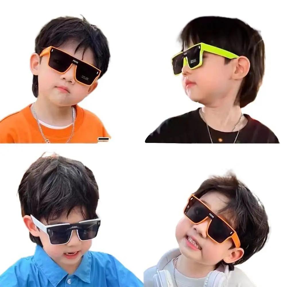 Vintage Square Kids Sunglasses Children Boys Girls Fashion Oversized Sun Glasses Luxury Brand Design UV400 Shades Eyeglasses