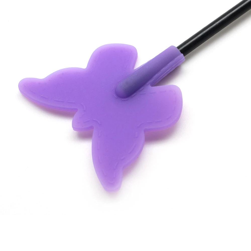 Butterfly Silicone Crop Spanking Paddle Sex Whip Impact Play Fetish Crops