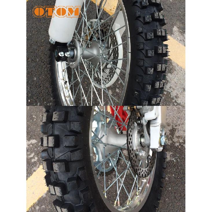 OTOM Motocross Front Rear Brake Discs Steel Rotors For HONDA CRF250R CRF250X CRF450R CRF450X 04-17 Motorcycle Front Brake Rotor
