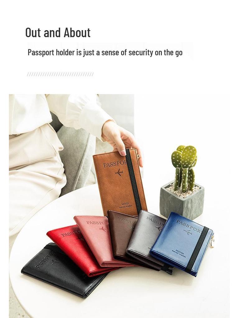Tao Yin 2024 RFID Anti-Theft Passport & Card Holder - Multifunctional Travel Wallet Bag