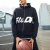 Anta Basketball Series Letter Print Knit Hooded Jacket Men Outerwear Black 152211708-2