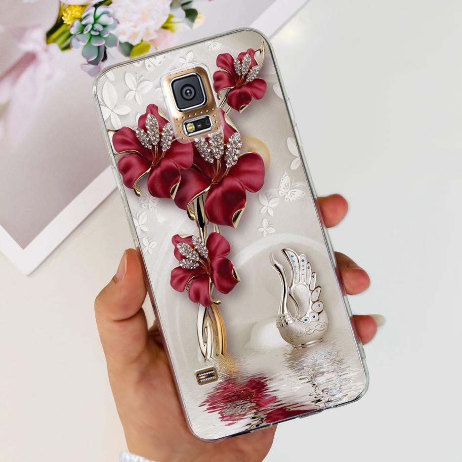 For Samsung Galaxy S5 Case SM-G900F G900I G900M Stylish Painted Cover Soft Silicone Phone Case For Samsung S5 S 5 GalaxyS5 Shell