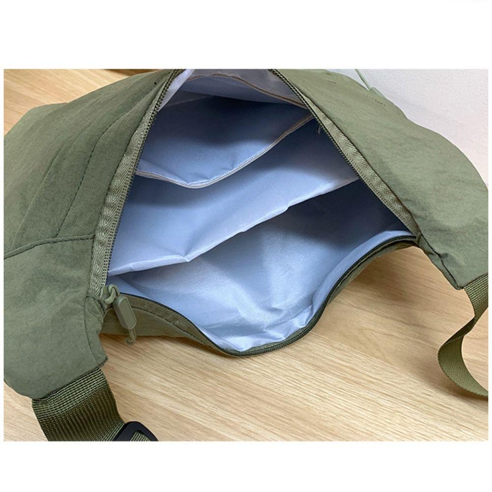 Large Capacity Nylon Crossbody Bag Korean Style Dumpling Bag Oxford Cloth Shoulder Bag  Travel