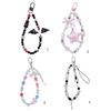 Fledermaus-Anhänger Handy-Schlaufen Schlüsselanhänger Kristall-Stern-Anhänger Kette Handy-Lanyard
