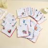 12Pcs 28x28cm Women's Printed Handkerchiefs Sweat Absorbent Thin Sweat Towel  Kitchen Tools