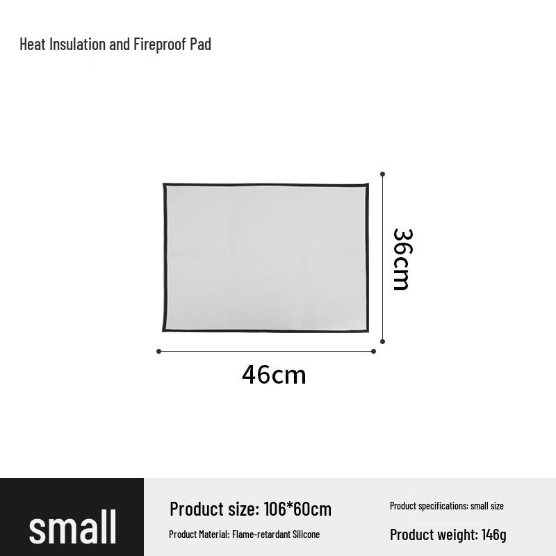 OEING Outdoor Silicone BBQ and Fire Pit Mat