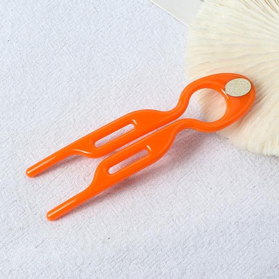 Plastik Saç Çubuğu U Şekilli Tasarım İnsancıllaştırılmış Saç Çatalı Arka Kafa Kadın Saç Bakım Aracı Saç Aksesuarı