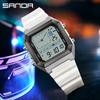 SANDA 6307 Sports Alarm Electronic Watch Digital Watches for Man Women Boys Outdoor Multifunction Luminous Chronograph Clock