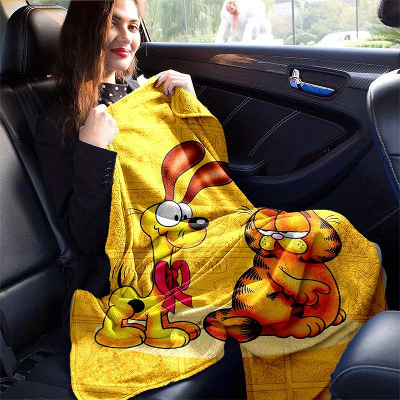 1pc, Garfield & Odie Throw Blanket, Soft Blanket for Couch, Bed, Travel, Camping, Car, Beach, Office Nap, Perfect Gift for FriendsA063