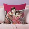 C-City Hunter P-Private Eyes Pillow Covers Cartoon Sofa Decorative Home Double-Sided Printing Short Plush Cute Cushion Cover