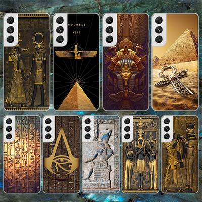Egypt Nefertiti Anubis Ankh Pharaoh Myk telefonveske for Samsung Galaxy M12 M21 M30s M31 M32 Note 20 Ultra 10 Lite 9 8 J4 J6 Plus
