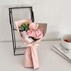 New No Fading 3 Heads Artificial Rose Bouquet Simulated with Packaging Box Simulated Flowers Wedding Gifts Valentine's Day