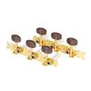 Agate Head Classical Guitar Tuning Pegs - Open-Type, Three-In-Line