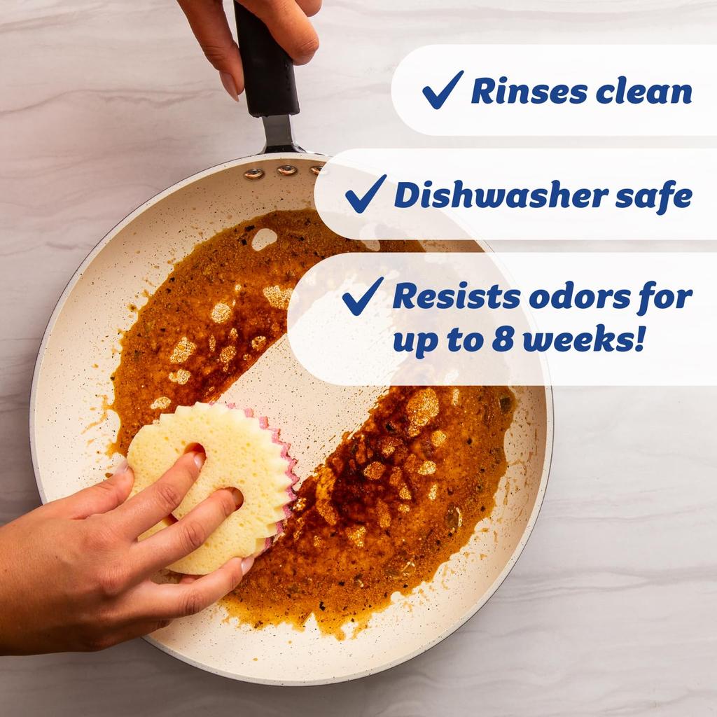 Scrub Daddy Scrub Mommy Dish Scrubber Cleaning Sponge for Kitchen Bathroom Dish Sponge Online Exclusive - + Non-Scratch + Multi-Surface - Double-Sided