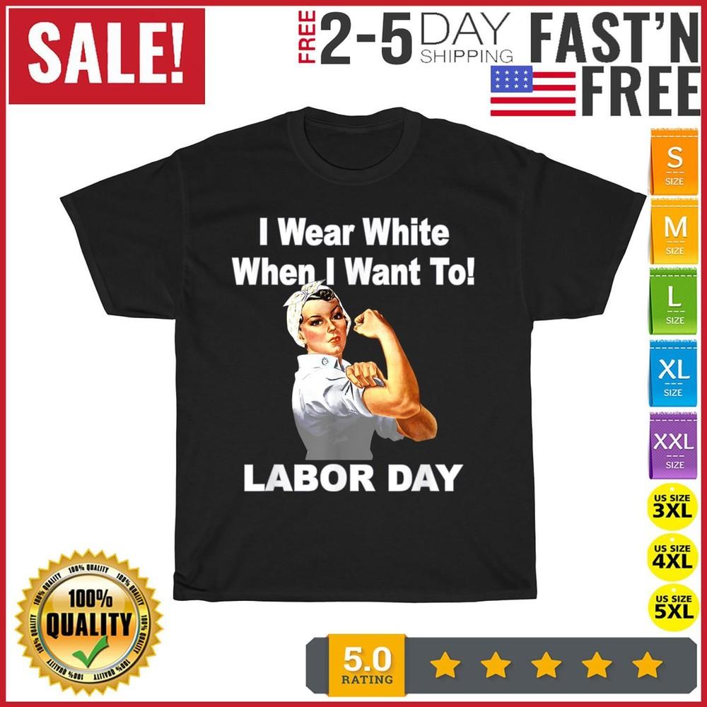 Rosie the Riveter Labor Day Vintage T Shirt Men Fashion 2023 Women T Shirt Short