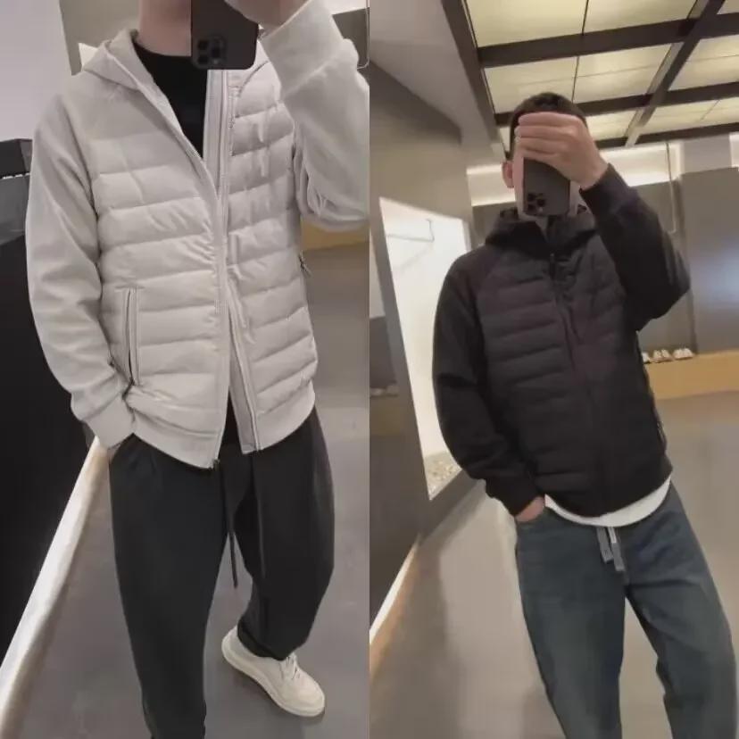 Men's Winter Trendy Hooded Cotton Jacket: Loose Fit, Casual, Solid Color Splicing, Couple Style