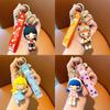 Sweet Sporty Girl Keychain Pvc Anime Figurine Stylish Bag Charm Car Key Ring For Parties And Gifts