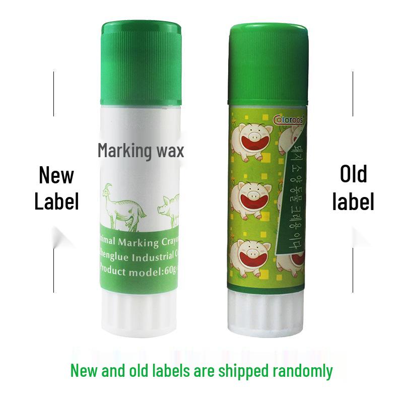 

Tri-Color Pig Marking Crayon Set: Red, Green, Blue Brush Pens for Animal Use