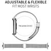 For Xiaomi Smart Band 8 Pro Watch Band Herringbone Milanese Stainless Steel Silver Wrist Strap
