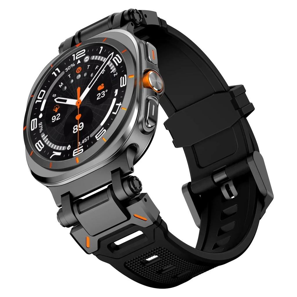 Rubber Strap for Samsung Galaxy 8 44mm 40mm 8 Classic 46mm Luxury Sports Band for Galaxy Ultra 2025 2024 Watchband Bracelet