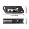 Portable Folding Hexagonal Spoke Wrench Space Saving Mountain Bike Screwdriver Tool for Bicycles Repair and Maintenance