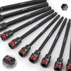20-Piece 3/8 Extended Metric & Imperial Hex Socket Screwdriver Set with Mid-Fly Internal Hex Bits & Wrench Tools