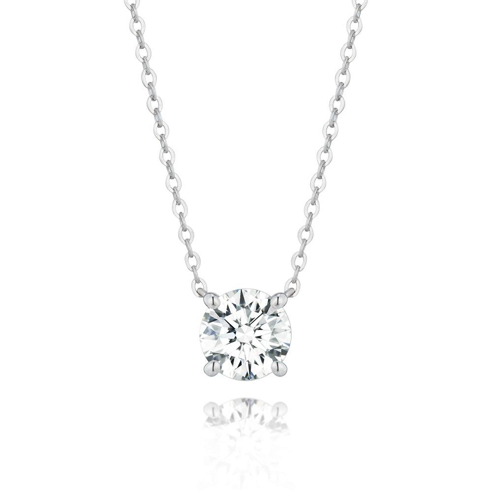 Roseedor Acel Lab Diamond 1 Carat Necklace_2C0100031