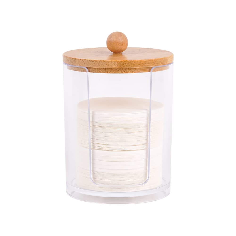 Watchget Coffee Filter Coffee Round Paper Filter Coffee Filter Fits Round Coffee Filter with Transparent Holder, Stand, Storage, 51mm/53mm/58mm Paper,