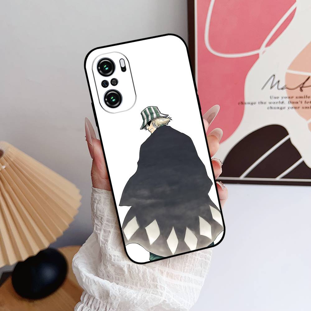 L-Kisuke Urahara Bleach Anime Phone Case Black Phone Case For Xiaomi 11 12 Redmi Note 11 5G 8T 9A 9 10T Note8Pro Note9 12S Ultra