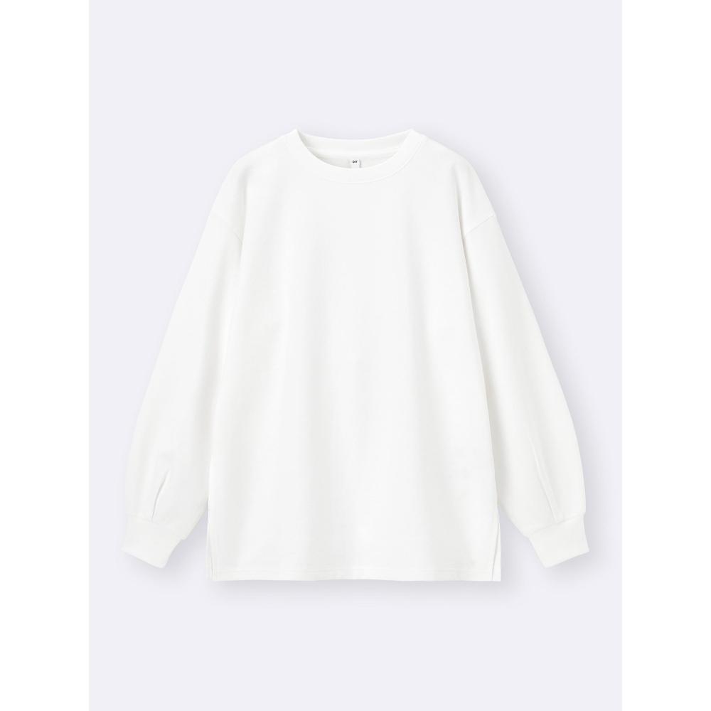 Gu By Uniqlo LighT SweaT Oversized T  Long Sleeve 