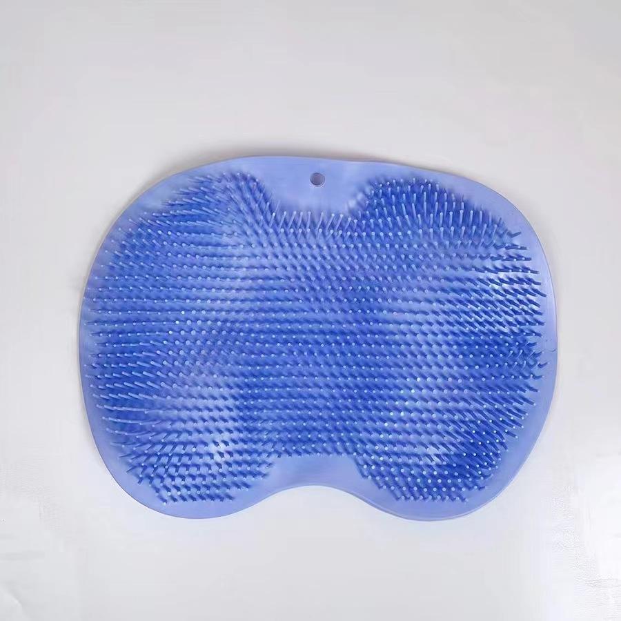 

Силиконовая щетка для ног двойного назначения для купания, массажа ног и растирания спины Foot Massage Pad синий
