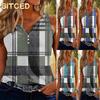 Women's Fashion Casual Sleeveless V Neck Blouses & Shirts International Design