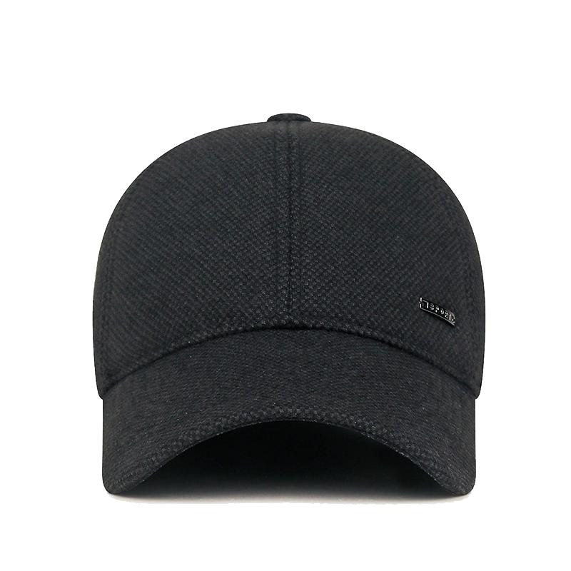 Mens Winter Warm Baseball Cap with Ear Flaps Windproof Dad Hat