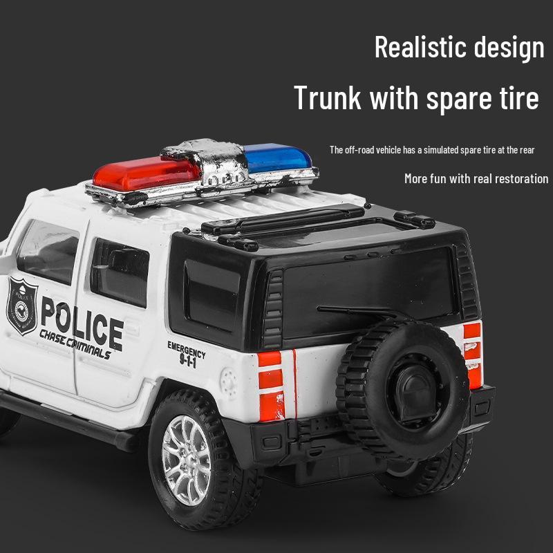 Children's Alloy Off-Road Pull-Back Toy Car - Educational Gift