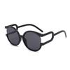 Personality 2025 New Design Round Frame Sunglasses Oversize Plastic UV400 Sunglasses for Women