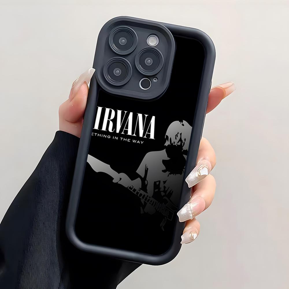 N-Nirvana Rock Band Phone Case For IPhone 17 Pro Max 15 Pro 16 14 Plus 12 13 Mini 11 Pro Shockproof Cover