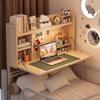 Cama litera escritorio plegable compacta con almacenamiento de mesita de noche con cerradura