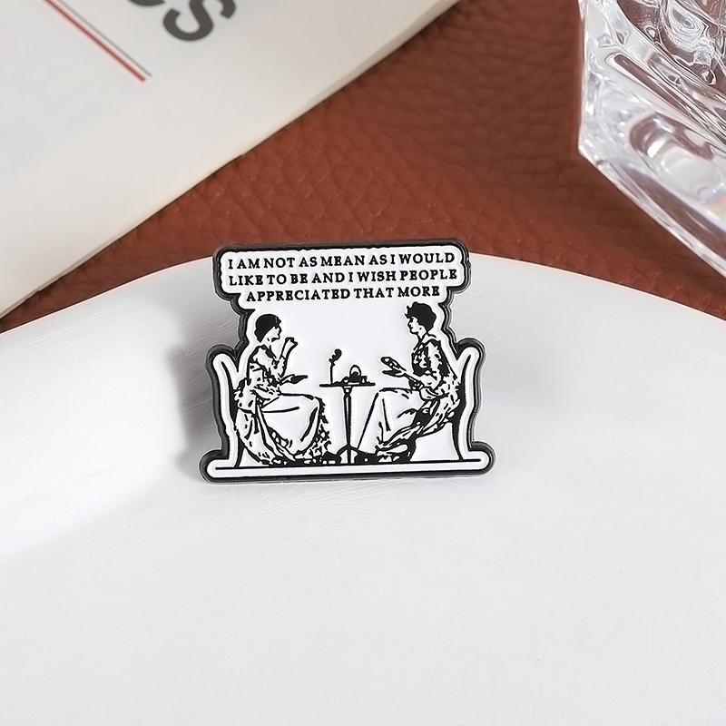 Ich bin nicht so gemein, wie ich gerne wäre Emaille-Anstecker Ich wünschte, die Leute würden das mehr schätzen Metall-Brosche Revers-Anstecker Schmuck Geschenke