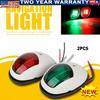 Waterproof Red Green Boat Navigation LED Light Fit Marine Bow Pontoon Lamp 12V