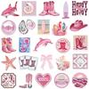 10/30/50pcs Pink Dreamy Coast Girlish Heart Stickers Waterproof DIY Diary Scrapbooking Luggage Kawaii Sticker Toys Gifts