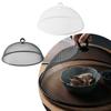 Protective Food Cover Dust Cover Mesh Anti-Flying Dish Cover Round Shape Household Cake Bread Plate for Outdoors Parties BBQs