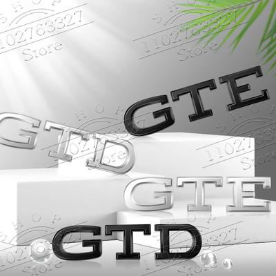 Auto GTD GTE Emblem Metall Autoaufkleber Heckklappen-Emblem Kotflügel Auto Karosserie Aufkleber Für Golf 5 6 Passat Tiguan Polo