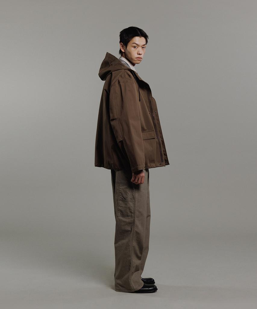 Blankroom 3-Layer Hoodie Parka_Brown