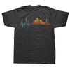 Funny Go Karting Heartbeat T Shirts Streetwear Short Sleeve Birthday Gifts Mens Clothing Fashion Casual Loose Oversized T Shirt