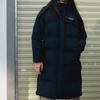 Skechers Windproof Water-Repellent Oil-Stain Resistant Cold-Resistant Warm Sports Casual Hooded Woven Puffer Coat Long Duck Down Jacket P423W126-0018