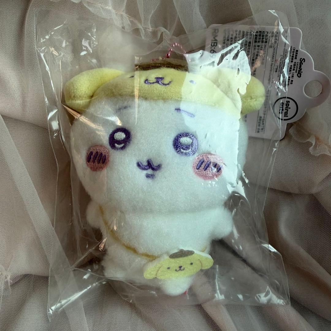 Chikawa Sanrio miniso China limited mascot Chikawa Pompompurin